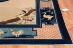 Animal Motif Antique Chinese Rug 49808 Side Corner Nazmiyal