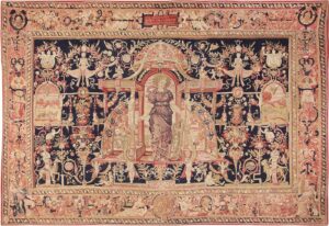 Antique D'Art De Rambouillet Edition French Tapestry 49901 Nazmiyal