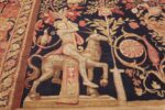 Antique D'Art De Rambouillet Edition French Tapestry 49901 Goat Rider Nazmiyal
