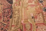 Antique D'Art De Rambouillet Edition French Tapestry 49901 Gold Statue Nazmiyal