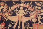 Antique D'Art De Rambouillet Edition French Tapestry 49901 Ivory Veil Nazmiyal