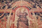 Antique D'Art De Rambouillet Edition French Tapestry 49901 Red Arch Nazmiyal