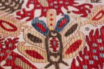 Antique Silk Caucasian Kaitag Embroidery Textile 49904 Flower Texture Nazmiyal
