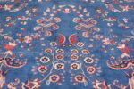 Blue Oversize Floral Antique Indian Rug 49847 Floral Tiara Nazmiyal