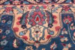 Blue Oversize Floral Antique Indian Rug 49847 Inner Border Nazmiyal