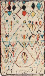 Colorful Small Size Vintage Moroccan Rug 49887 Nazmiyal