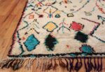 Colorful Small Size Vintage Moroccan Rug 49887 Side Corner Nazmiyal