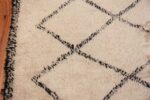 Geometric Vintage Ivory Background Moroccan Rug 49871 Border Design Nazmiyal