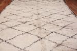 Geometric Vintage Ivory Background Moroccan Rug 49871 Field Design Nazmiyal