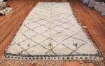 Geometric Vintage Ivory Background Moroccan Rug 49871 Whole Design Nazmiyal