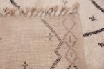 Ivory Background Vintage Moroccan Rug 49867 Woven Knots Nazmiyal