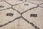 Ivory Background Vintage Moroccan Rug 49875 Closeup Texture Nazmiyal