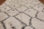 Ivory Background Vintage Moroccan Rug 49875 Field Design Nazmiyal
