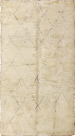 Shaggy Vintage Moroccan Beni Ourain Rug 49879 - Nazmiyal