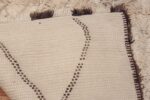 Ivory Background Vintage Moroccan Rug 49879 Woven Knots Nazmiyal