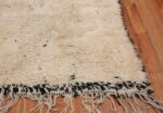 Ivory Room Size Vintage Moroccan Rug 49870 Side Corner Nazmiyal