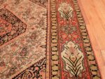 Silk and Wool Antique Persian Senneh Rug 49850 Border Design Nazmiyal