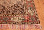 Silk and Wool Antique Persian Senneh Rug 49850 Side Corner Nazmiyal