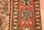 Silk and Wool Antique Persian Senneh Rug 49850 Top Down View Nazmiyal