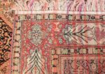 Silk and Wool Antique Persian Senneh Rug 49850 Woven Knots Nazmiyal