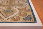 Silk Antique Caucasian Kaitag Embroidery Textile 49903 Side Corner Nazmiyal