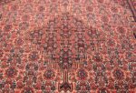 Small Silk and Wool Antique Persian Senneh Rug 49851 Central Medallion Nazmiyal