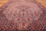 Small Silk and Wool Antique Persian Senneh Rug 49851 Field Design Nazmiyal