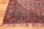 Small Silk and Wool Antique Persian Senneh Rug 49851 Side Corner Nazmiyal