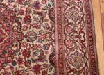 Small Size Antique Silk Persian Kashan Rug 49853 Border Design Nazmiyal
