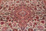 Small Size Antique Silk Persian Kashan Rug 49853 Central Medallion Nazmiyal