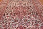 Small Size Antique Silk Persian Kashan Rug 49853 Field Design Nazmiyal