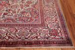 Small Size Antique Silk Persian Kashan Rug 49853 Side Corner Nazmiyal