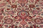 Small Size Antique Silk Persian Kashan Rug 49853 Tiara Design Nazmiyal