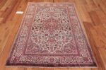 Small Size Antique Silk Persian Kashan Rug 49853 Whole Design Nazmiyal