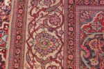 Small Size Antique Silk Persian Kashan Rug 49853 Woven Knots Nazmiyal