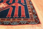 Small Size Tribal Antique Caucasian Avar Rug 49852 Side Corner Nazmiyal