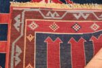 Small Size Tribal Antique Caucasian Avar Rug 49852 Woven Knots Nazmiyal
