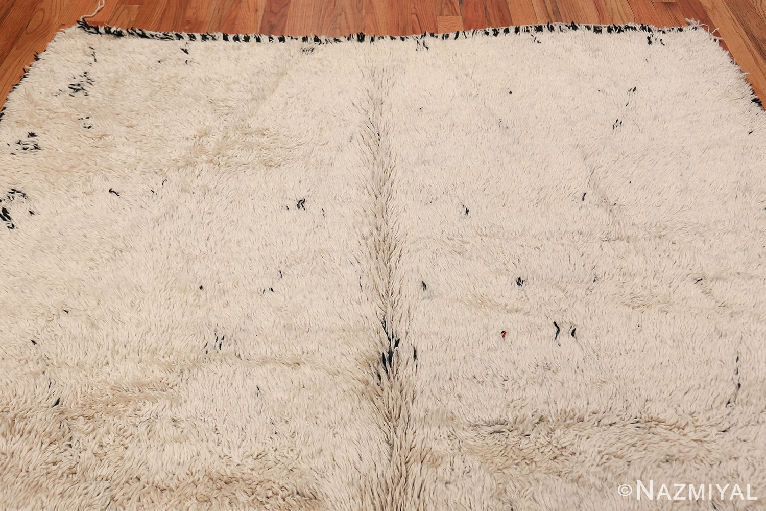 Ivory Room Size Vintage Moroccan Rug 49870 Top Design Nazmiyal