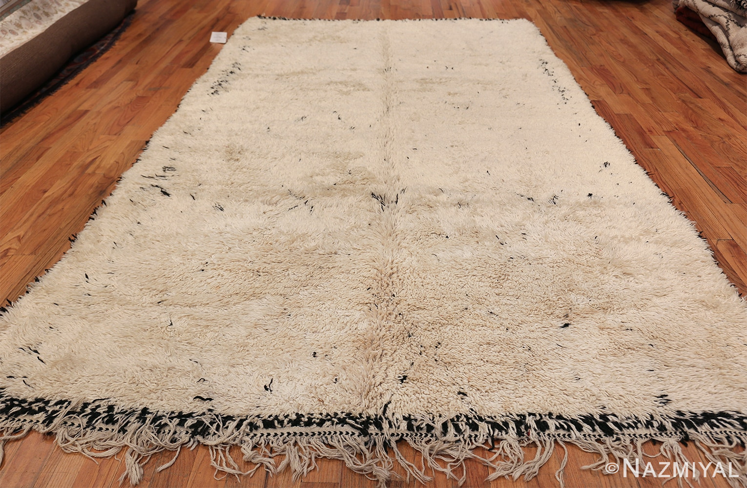 Ivory Room Size Vintage Moroccan Rug 49870 Whole Design Nazmiyal