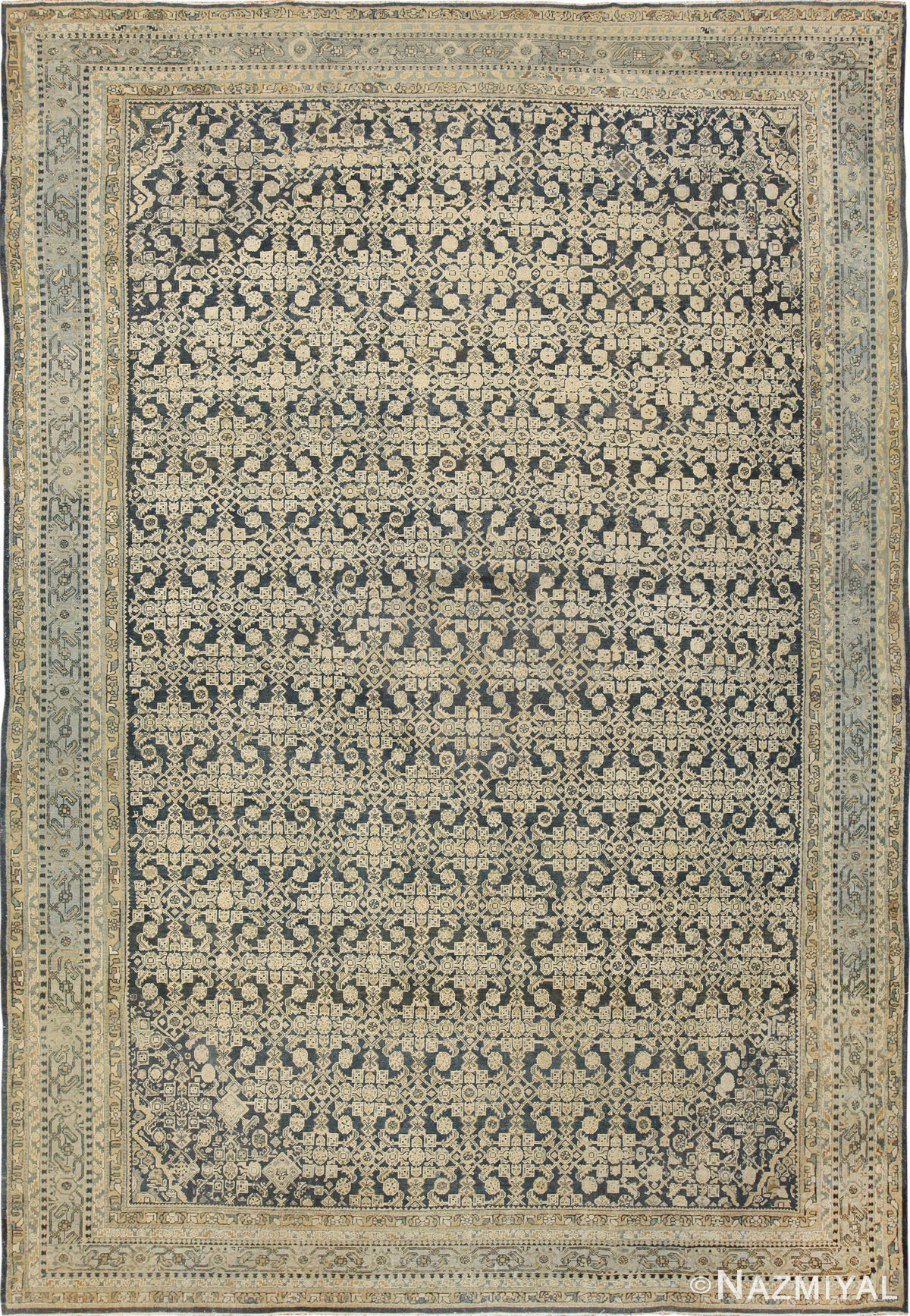 Large Antique Persian Malayer Rug 41370 Nazmiyal