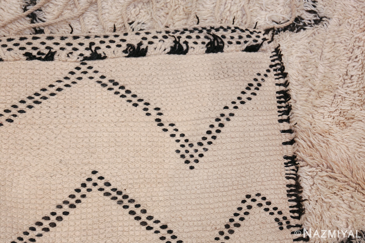 Room Size Vintage Moroccan Rug 49873 Woven Knots Nazmiyal