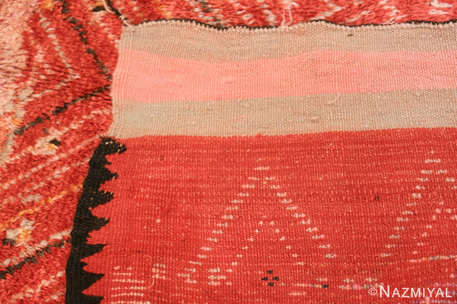 Room Size Vintage Moroccan Rug 49893 Woven Knots Nazmiyal