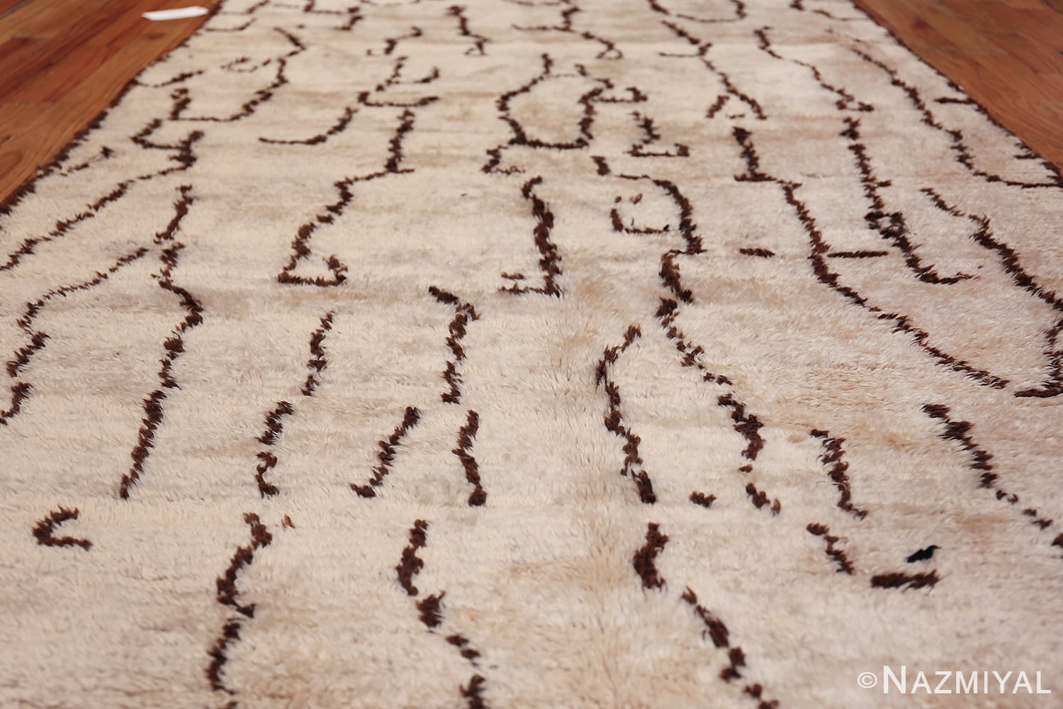 Tribal Room Size Vintage Moroccan Rug 49874 Field Design Nazmiyal