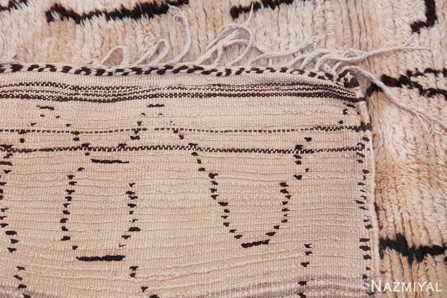 Tribal Room Size Vintage Moroccan Rug 49874 Woven Knots Nazmiyal