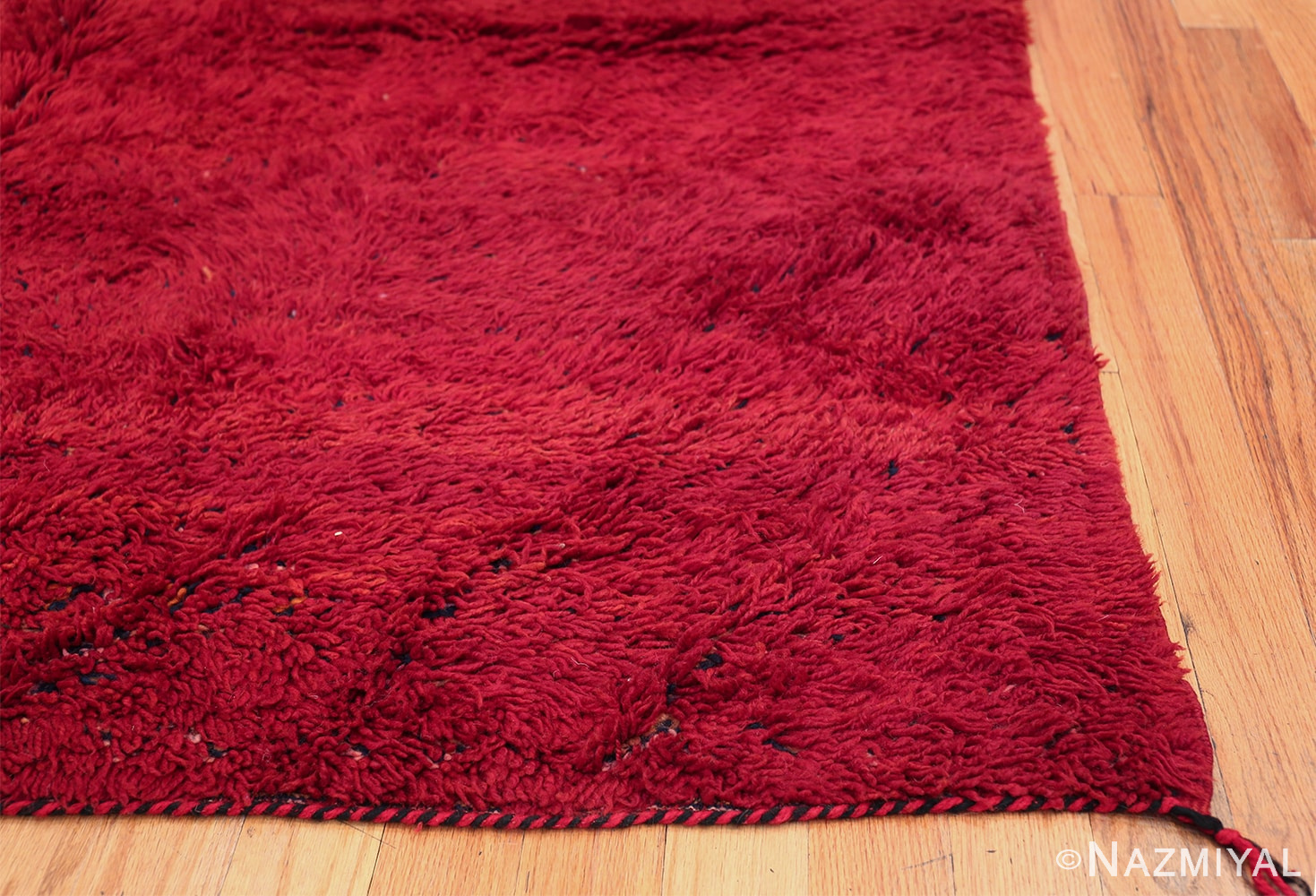 Vintage Double Sided Moroccan Rug 49899 Side Corner Nazmiyal