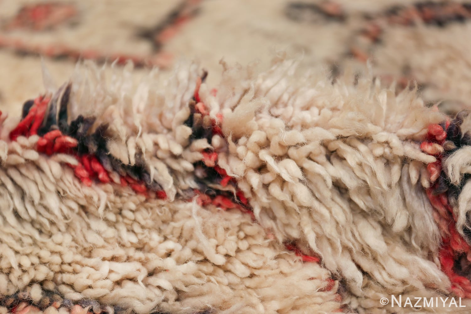 Vintage Moroccan Rug 49882 Colorful Pile Nazmiyal