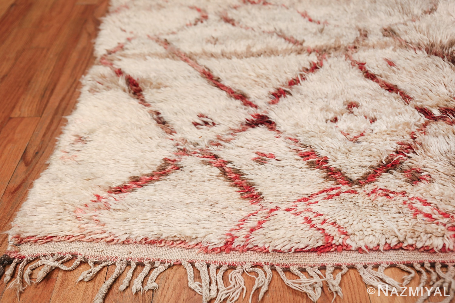 Vintage Plush Shaggy Moroccan Berber Rug 49882 by Nazmiyal Rugs