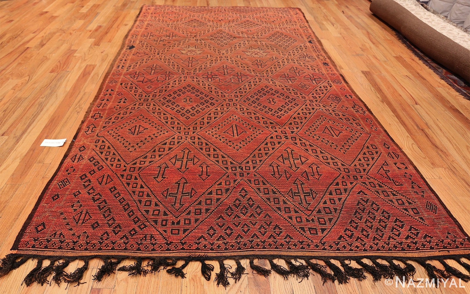 Vintage Room Size Double Sided Moroccan Rug 49880 Back Whole Design Nazmiyal