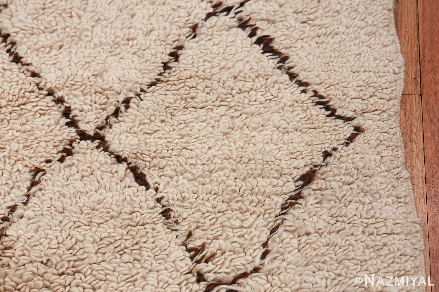 Vintage Room Size Moroccan Rug 49878 Border Design Nazmiyal