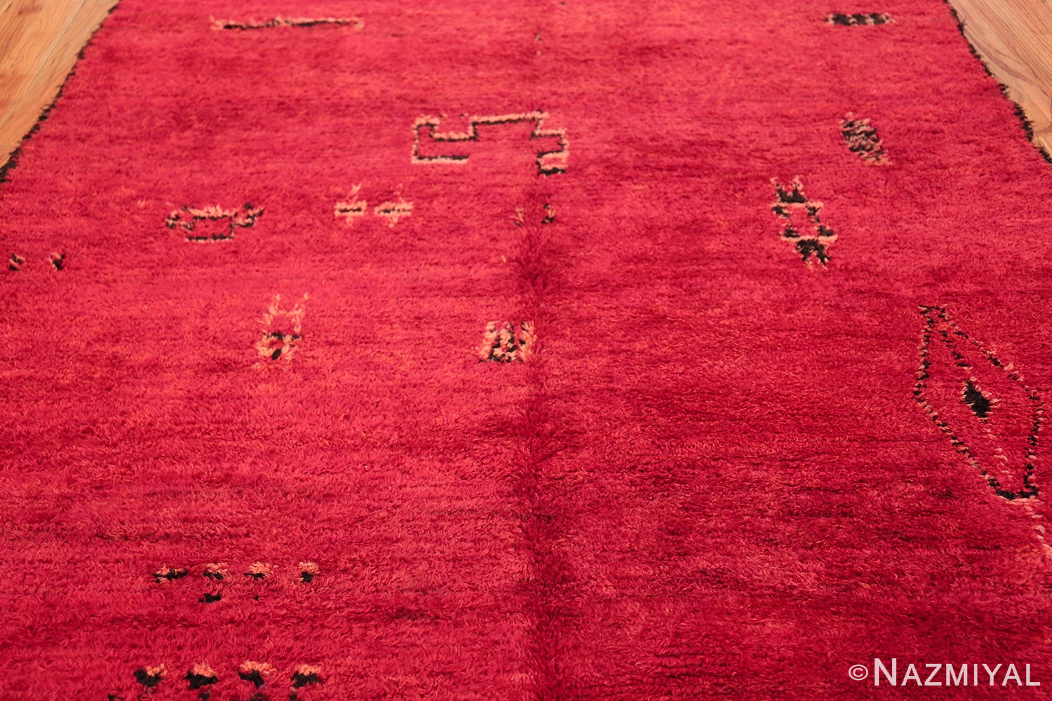 Vintage Room Size Moroccan Rug 49884 Field Design Nazmiyal